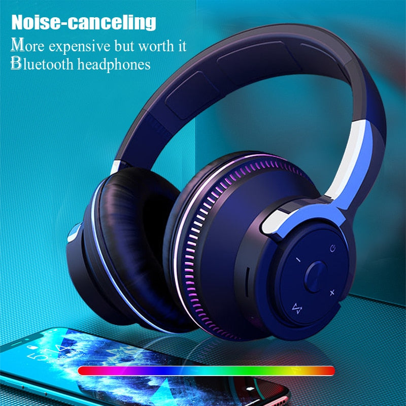 Bluetooth Headphones Head-mounted Noise Reduction Wireless Headset