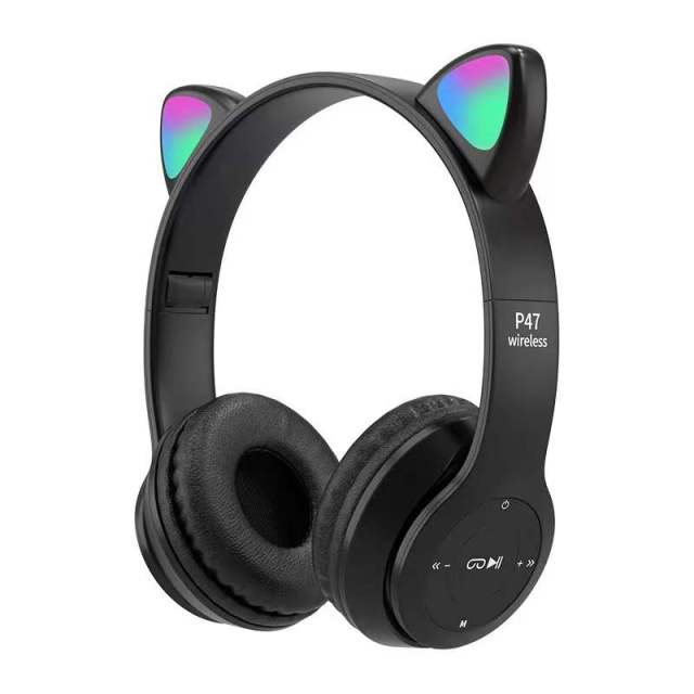 Bluetooth 5.0 Earphones Big Cat Ear Gaming Earphone Wired Headset Gamer