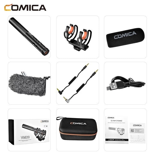 COMICA CVM-VM20 Multi-Functional Super Cardioid Condenser Shotgun